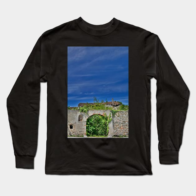 Derelict Italian Farmhouse Walls Long Sleeve T-Shirt by jojobob